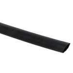 RS PRO Heat Shrink Tubing, Black 9.5mm Sleeve Dia. x 300mm Length 2:1 Ratio