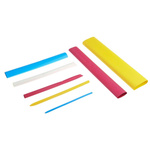 RS PRO Adhesive Lined Heat Shrink Tubing, Blue, Red, White, Yellow 3mm Sleeve Dia. x Assortment Length 3:1 Ratio