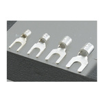 Nichifu, 1.25Y Uninsulated Crimp Spade Connector, 0.25mm² to 1.65mm², 22AWG to 16AWG, 