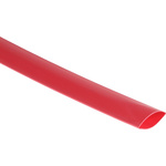 RS PRO Heat Shrink Tubing, Red 12mm Sleeve Dia. x 4m Length 3:1 Ratio