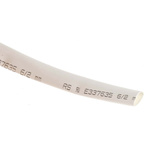 RS PRO Heat Shrink Tubing, White 6mm Sleeve Dia. x 7m Length 3:1 Ratio