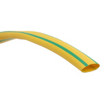 RS PRO Heat Shrink Tubing, Green, Yellow 6mm Sleeve Dia. x 7m Length 3:1 Ratio