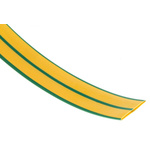 RS PRO Heat Shrink Tubing, Green, Yellow 9mm Sleeve Dia. x 5m Length 3:1 Ratio