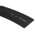 RS PRO Heat Shrink Tubing, Black 19mm Sleeve Dia. x 5m Length 2:1 Ratio
