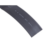 RS PRO Heat Shrink Tubing, Black 25.4mm Sleeve Dia. x 3m Length 2:1 Ratio