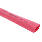 RS PRO Heat Shrink Tubing, Red 12.7mm Sleeve Dia. x 6m Length 2:1 Ratio