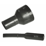 HellermannTyton Cable Boot Black, Fluid Resistant Elastomer, 16.5mm
