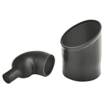 HellermannTyton Cable Boot Black, Fluid Resistant Elastomer, 12mm