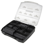 HellermannTyton Heat Shrink Tubing, Black 1.5mm Sleeve Dia. x 35mm Length 3:1 Ratio, ShrinKit 321 Basic Series