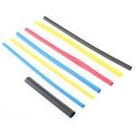 TE Connectivity Heat Shrink Tubing, Black 2.4mm Sleeve Dia. x Set Length 2:1 Ratio, RNF-100 Series