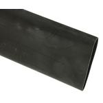 RS PRO Halogen Free Heat Shrink Tubing, Black 38.1mm Sleeve Dia. x 1.2m Length 2:1 Ratio