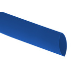 RS PRO Halogen Free Heat Shrink Tubing, Blue 25.4mm Sleeve Dia. x 1.2m Length 2:1 Ratio