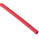 RS PRO Halogen Free Heat Shrink Tubing, Red 2.4mm Sleeve Dia. x 1.2m Length 2:1 Ratio