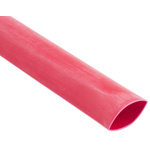 RS PRO Halogen Free Heat Shrink Tubing, Red 12.7mm Sleeve Dia. x 1.2m Length 2:1 Ratio