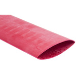 RS PRO Halogen Free Heat Shrink Tubing, Red 38.1mm Sleeve Dia. x 1.2m Length 2:1 Ratio