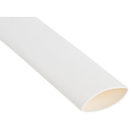 RS PRO Halogen Free Heat Shrink Tubing, White 25.4mm Sleeve Dia. x 1.2m Length 2:1 Ratio