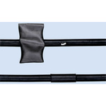TE Connectivity Heat Shrink Tubing, Black 101.6mm Sleeve Dia. x 1.2m Length 4:1 Ratio, RP-4800 Series