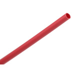 TE Connectivity Heat Shrink Tubing, Red 1.2mm Sleeve Dia. x 1.2m Length 2:1 Ratio, RNF-100 Series