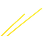 TE Connectivity Heat Shrink Tubing, Yellow 1.2mm Sleeve Dia. x 1.2m Length 2:1 Ratio, RNF-100 Series
