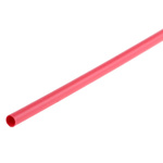 TE Connectivity Heat Shrink Tubing, Red 2.4mm Sleeve Dia. x 1.2m Length 2:1 Ratio, RNF-100 Series