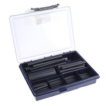 TE Connectivity Heat Shrink Tubing, Black 1.6mm Sleeve Dia. x 35mm Length 2:1 Ratio, LSTT Series