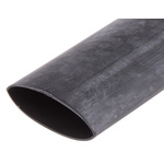 RS PRO Halogen Free Heat Shrink Tubing, Black 25.4mm Sleeve Dia. x 300mm Length 2:1 Ratio