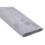 RS PRO Halogen Free Heat Shrink Tubing, Grey 38.1mm Sleeve Dia. x 1.2m Length 2:1 Ratio