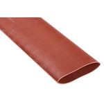 RS PRO Halogen Free Heat Shrink Tubing, Brown 38.1mm Sleeve Dia. x 1.2m Length 2:1 Ratio