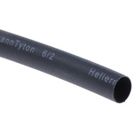 HellermannTyton Heat Shrink Tubing, Black 6mm Sleeve Dia. x 1m Length 3:1 Ratio, TREDUX Series