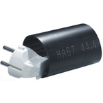 HellermannTyton Adhesive Lined Heat Shrink Tubing, Black 44.4mm Sleeve Dia. x 1.2m Length 6:1 Ratio, HA67 Series