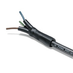 HellermannTyton Heat Shrink Tubing, Black 38mm Sleeve Dia. 2:1 Ratio, PST-H Series