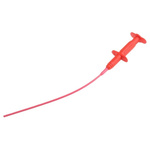 Staubli 1A Red Grabber Clip, 1kV Rating, 4mm Probe Socket Size