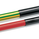 HellermannTyton Halogen Free Heat Shrink Tube, Black 9.5mm Sleeve Dia. x 60m Length 2:1 Ratio, TR27 Series