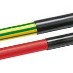 HellermannTyton Adhesive Lined Heat Shrink Tubing, Black 40mm Sleeve Dia. x 1.2m Length 3:1 Ratio, TA32 Series