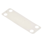 RS PRO Cable Tie Cable Markers, Natural, Pre-printed "Blank", for Cables