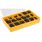 RS PRO Black PVC Cable Grommet Kit for 3.2 → 19mm Cable Dia.