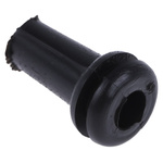 RS PRO Black PVC 9.52mm Cable Grommet for Maximum of 6.35mm Cable Dia.