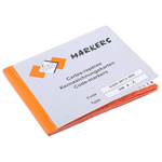 RS PRO Adhesive Cable Markers, Black on White, Pre-printed "A → Z; -; 0 → 15"