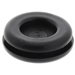 SES Sterling Black PVC 18mm Cable Grommet for Maximum of 11mm Cable Dia.