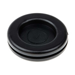 SES Sterling Black PVC 28mm Cable Grommet for Maximum of 21mm Cable Dia.