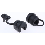 SES Sterling Black PA 6 13mm Cable Grommet for 5 → 6.5mm Cable Dia.