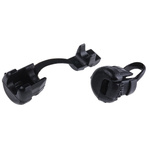 SES Sterling Black PA 6 9.5mm Cable Grommet for 3 → 4.5mm Cable Dia.