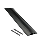 RS PRO 9m Black Cable Cover in PVC, 14mm Inside dia.
