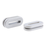 HellermannTyton Grey PVC 37mm Cable Grommet for Maximum of 29mm Cable Dia.