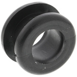 HellermannTyton Black PVC 12mm Cable Grommet for Maximum of 10mm Cable Dia.