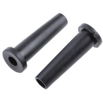 HellermannTyton Black PVC 9mm Cable Grommet for Maximum of 5.5mm Cable Dia.