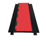 RS PRO 1m Black, Red Cable Cover in Rubber