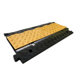 RS PRO 910mm Black/Yellow Cable Cover in Rubber, 25mm Inside dia.