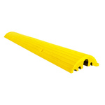 RS PRO 1.2m Yellow Cable Cover in Rubber, 1 x 20mm Inside dia.