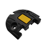 RS PRO 150mm Black/Yellow Cable Cover in Rubber, 20mm Inside dia.